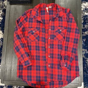 Red and blue flannel